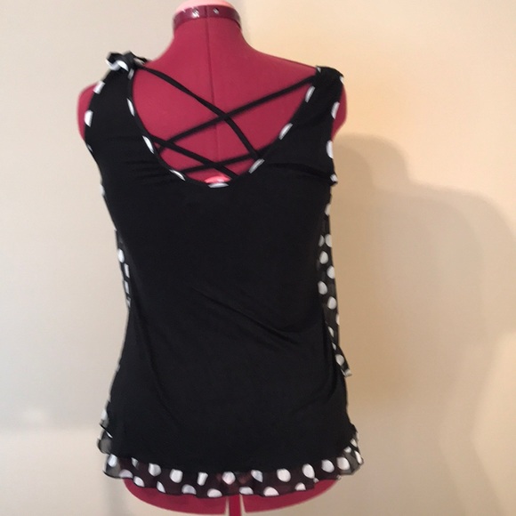 Black & white poka-dot blouse - Picture 2 of 3